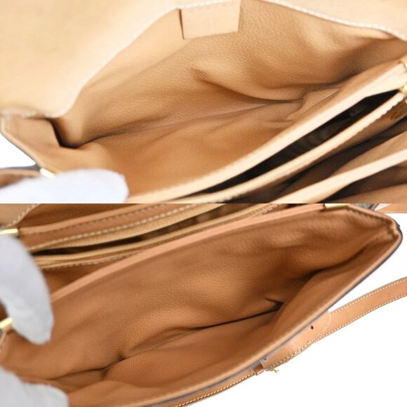 CELINE Logo Macadam Pattern Shoulder Bag PVC Leather Brown GHW Italy 61YH743 - Picture 13 of 16